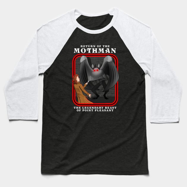 Return of the Mothman Baseball T-Shirt by Justanos